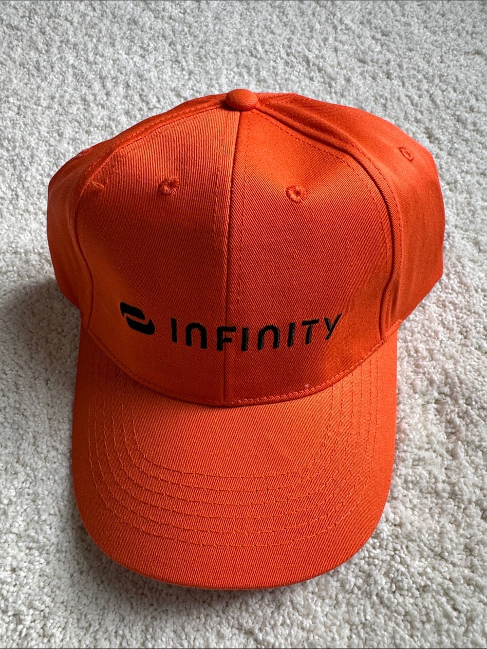 Infinity Orange Baseball Cap
